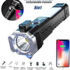 Multifunction 8in1 Portable Led Flashlight Rechargeable LED Torch Flashlight