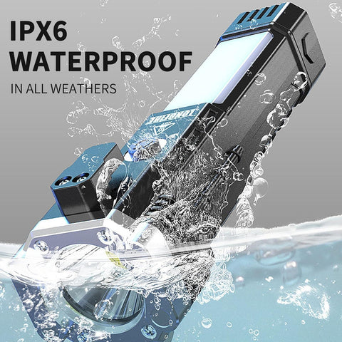 Multifunction 8in1 Portable Led Flashlight Rechargeable LED Torch Flashlight